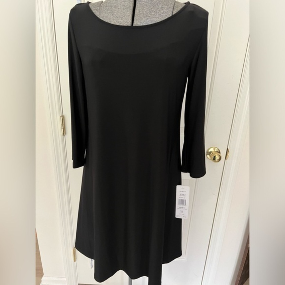 MSK Dress, black NWT medium petite